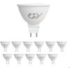 GY Set of 12 Pcs LED Bulb GU5.3 MR16, 4.5 W, 663 Lumens 3000K