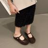 [Youshilai] Korean Version of Comfortable Outer Wear Bag Head Half Slippers Women's 2025 Spring New One-pedal Lazy Muller Shoes
