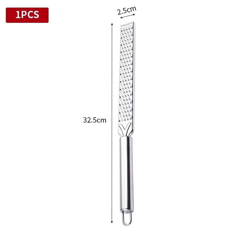 

32cm Stainless Steel Long Handle Cheese Grater Cheese Baking Cheese Grater Lemon Zest Grater Kitchen Gadget