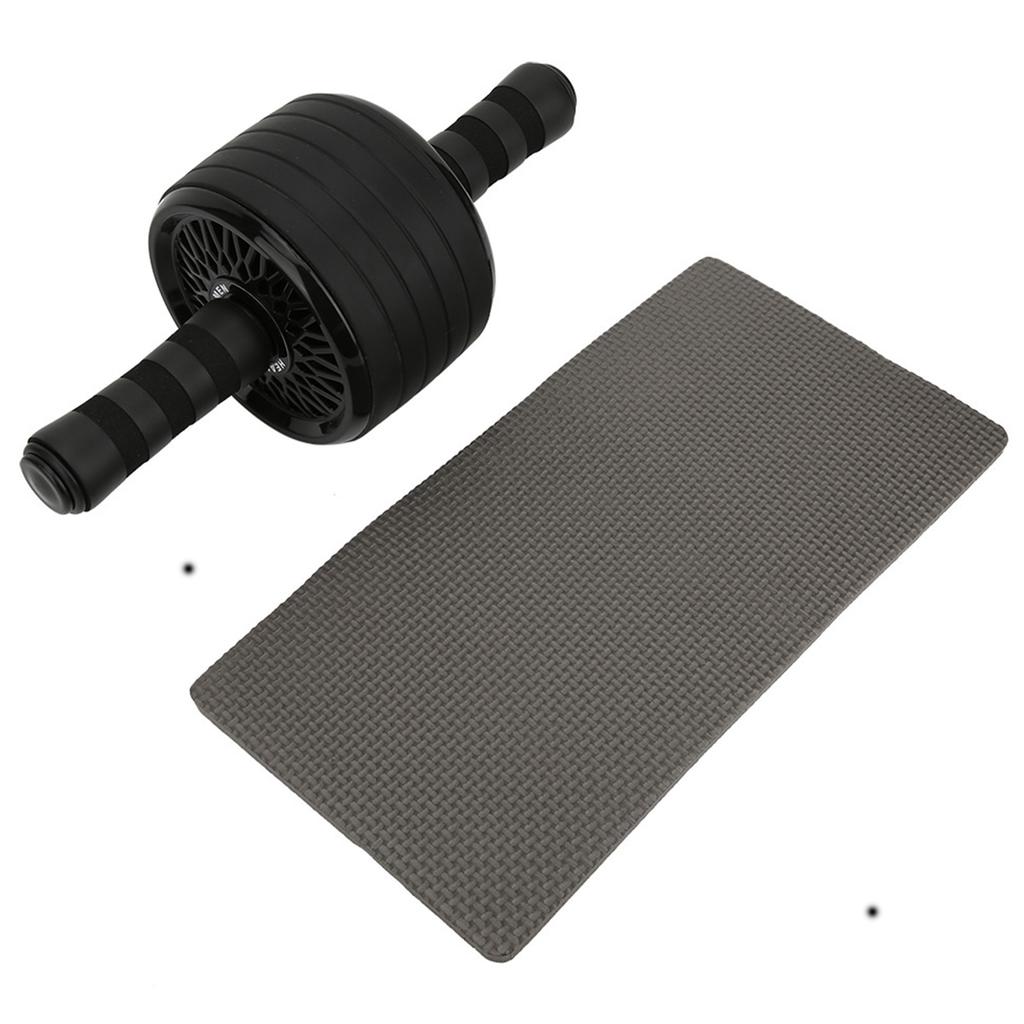 Rueda para Entrenamiento de Músculos Abdominales Rodillo Mango de Esponja Agarre Equipo de Ejercicio para la Cintura Gimnasio Fuerza Corporal Potencia Fitness