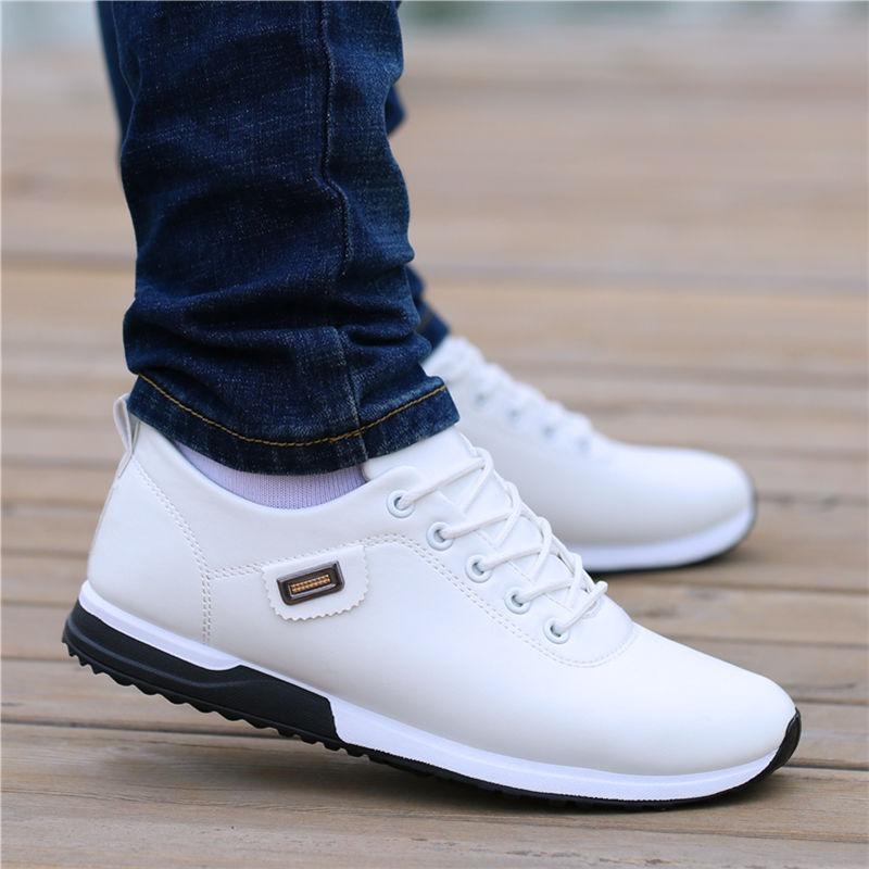 Fashion Fashion Men Casual Shoes Classics Business Leather Shoes Light Walking Sports Flat Anti Slip Soft sole Moccasins Zapatos Hombres