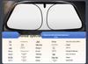 Foldable Titanium Silver Car Sunshade with Heat Insulation and UV Protection