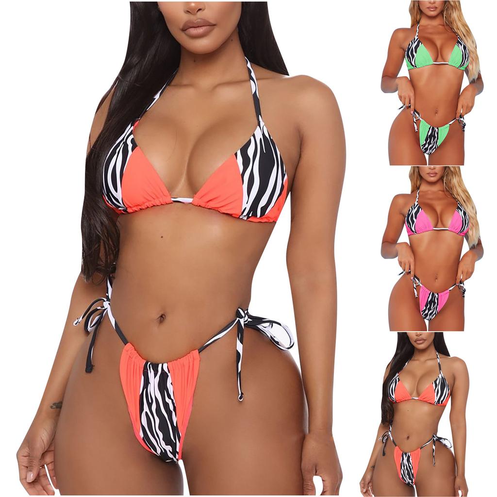 Sexy Swimsuit Printed Split Bikini Swimsuit Women Swimwear