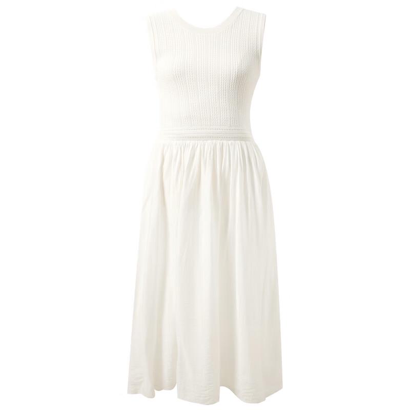 Sancai Women's 2025 Summer Round Neck Sleeveless A-Line Maxi Dress