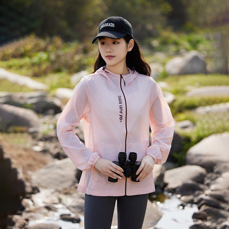 1011 Sunscreen Clothing UPF10 + Summer Ice Silk Breathable Fishing Clothing Men's and Women's UV Protection Skin Clothing Hooded Jacket