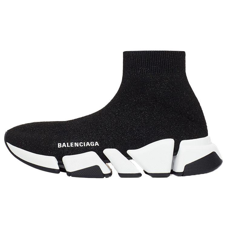 Balenciaga Speed 2.0 Black White Shiny Women's 636833W2DC11091