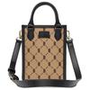 New MLB Polyester Tote Bag, Shopping Bag, Handbag, Shoulder Bag, Crossbody Bag Mini Women's Khaki 7ACRM062N-43BGS