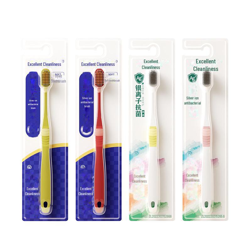 Brosse à dents pour adulte Youjie Youjing Silver Ion avec tête de brosse large pour un nettoyage rapide