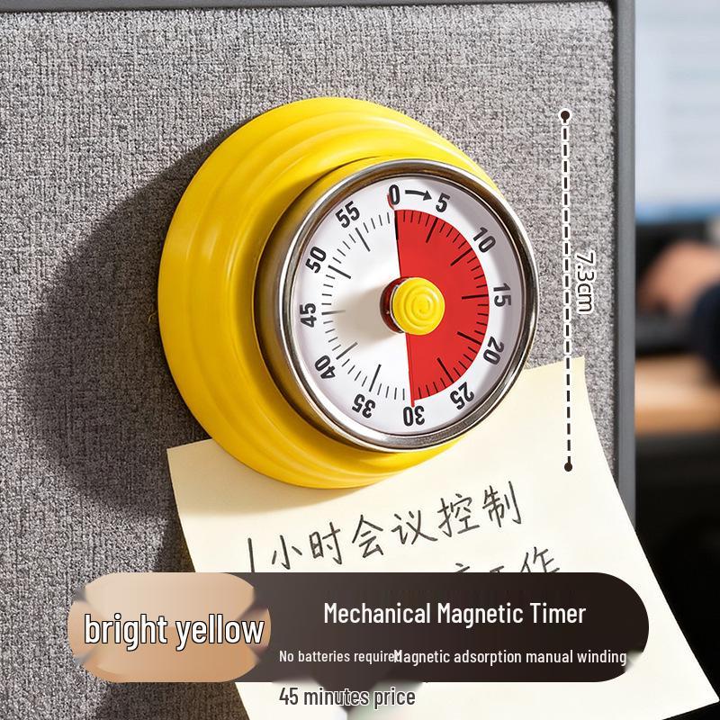 Magnetic Kitchen Timer: Mechanical Cooking & Time Management Alarm Clock