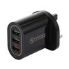 3A QC3.0 3-Port USB Fast Charger for Smartphones and Tablets