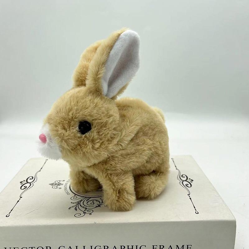 Robot rabbit, a robot that mimics a rabbit, a rabbit robot for children, capable of walking, barking and wagging its tail, is a birthday gift.