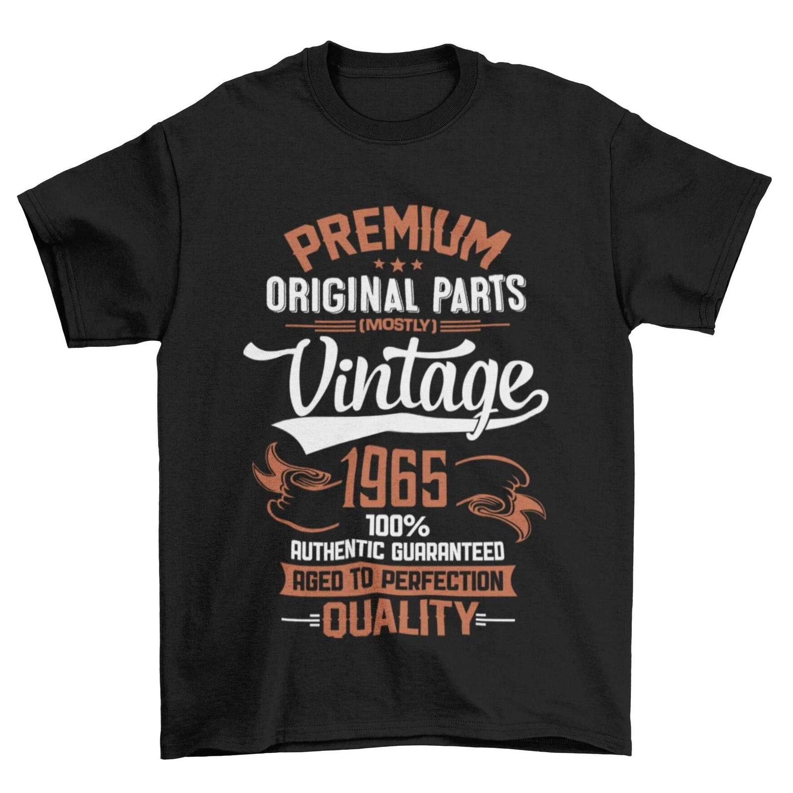 Vintage 1965 Original Parts Funny 60th Birthday in 2025 T Shirt Gift Idea men s L