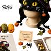 DIY Animal Hood Hat Halloween Crochet Kit, Skull Spider Bat Holiday Craft Project Spooky Pumpkin Earflap Kit for Adults Teens, Autumn Winter Creative