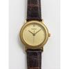 Used Today only RADO Rado Vintage Ladies Watch Gold Dial Black Leather Strap Working Item (Battery Replaced) Video is AI