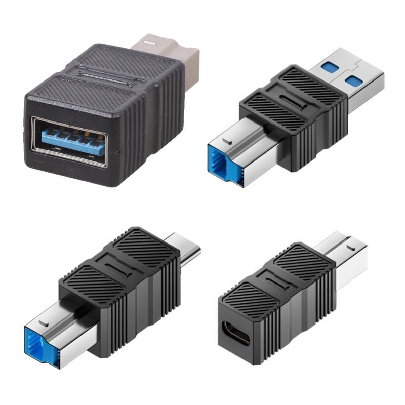 USB B USB3.0 Printer Adapter Type C to B Square Port Converter Connection Hard Disk Enclosure Copier Transfer Adapter