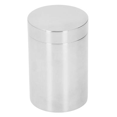 Tea Tin Thickened Round Slick Edge Rugged 304 Stainless Steel Tea Can for Sealing Storage