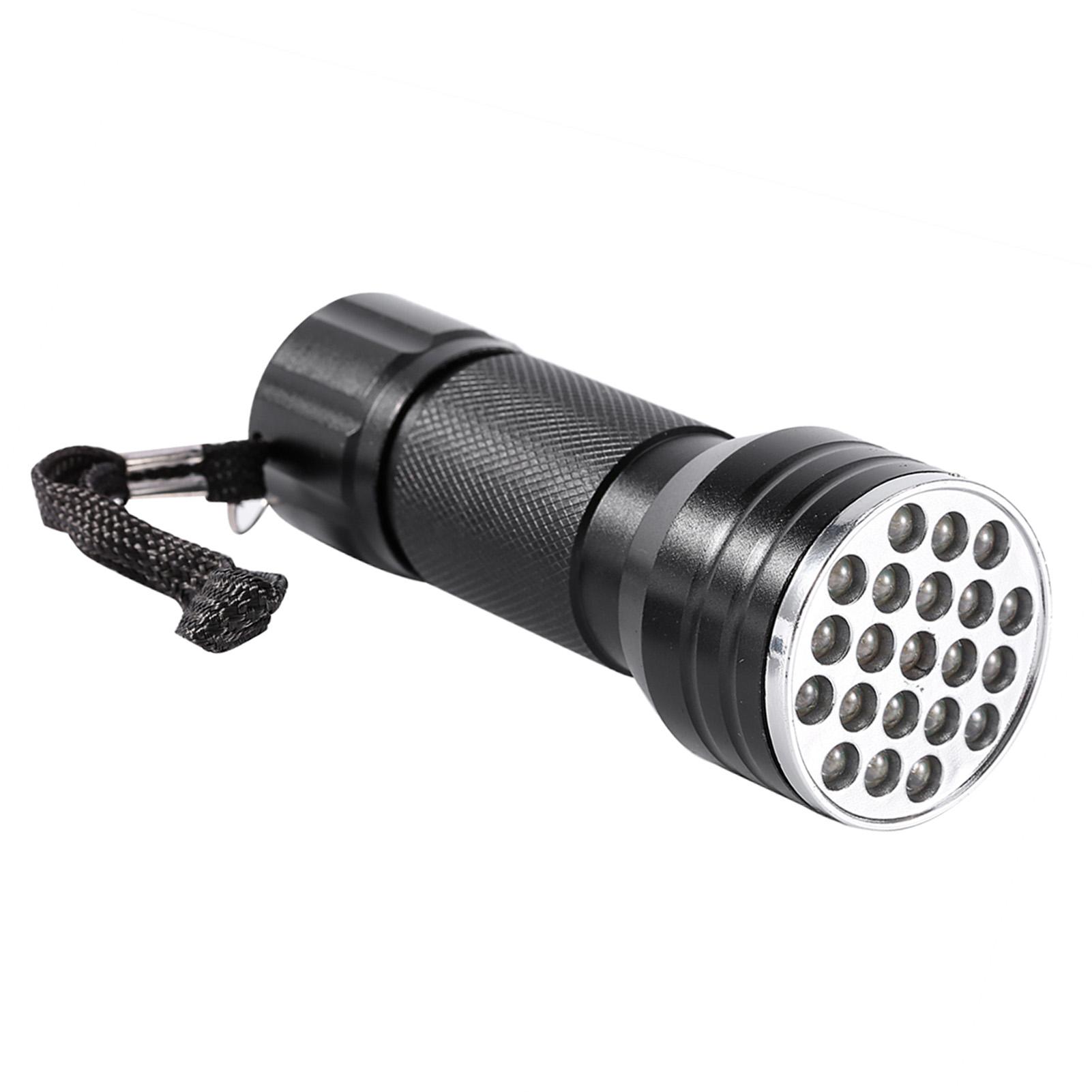 Высококачественный УФ-светодиодный фонарик 21, алюминиевая фиолетовая подсветка, обнаружение