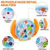 MagicBeans 3D Maze Magic 3D Labyrinth 3D Puzzle Cube Puzzle for Solo Elementary School Develops Balance and Ball, Cube, Ball, Game, Kids, Play,