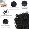 MISSQUEEN Hair Bun Synthetic Elastic Drawstring Loose Wave Messy Curly Ponytail Hair Extensions Bun Hair Piece For Women Daily Wear