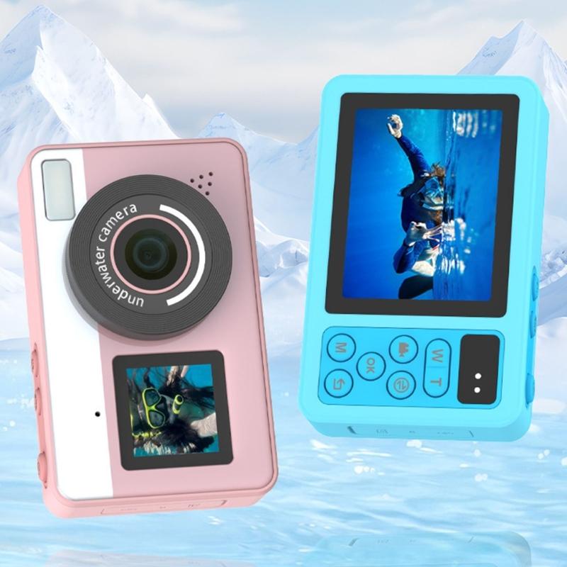IP68 Waterproof Digital Camera 48MP High Resolution Underwater Photography 10ft Depth Lightweight Design for Snorkeling