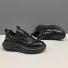 New Shoes for Men Genuine Leather Casual Platform Shoes Thick-soled Sport Style Height Increasing Shoes Comfortable Sneakers