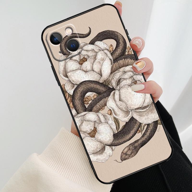 The Snake and Fern Phone Case For iPhone 17 Pro Max 14 13 12 11 15 16 Pro Max mini 15 16 Plus 16e 17 Air Cover