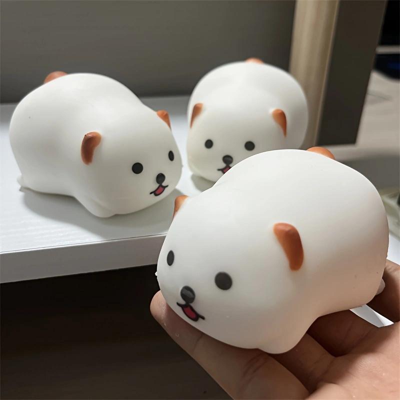 Squishy Puppy Animal Squeeze Toy for Adult Soft Pinch Pop Fidget Toys Cute Cartoon Dog Decor Entertainment Games Party Gifts