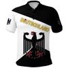 3d Print Germany Flag Polo Shirt For Men National Emblem Pattern T-shirt Tops Summer Casual Street Lapel Short Sleeve Shirts