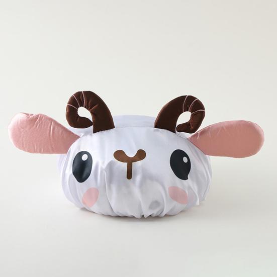 Bath Hair Hat Cartoon Design Waterproof Double Layer Elastic Band Hair Protection Nerdy Koala Cute Kids Bathing Hat Home Supply