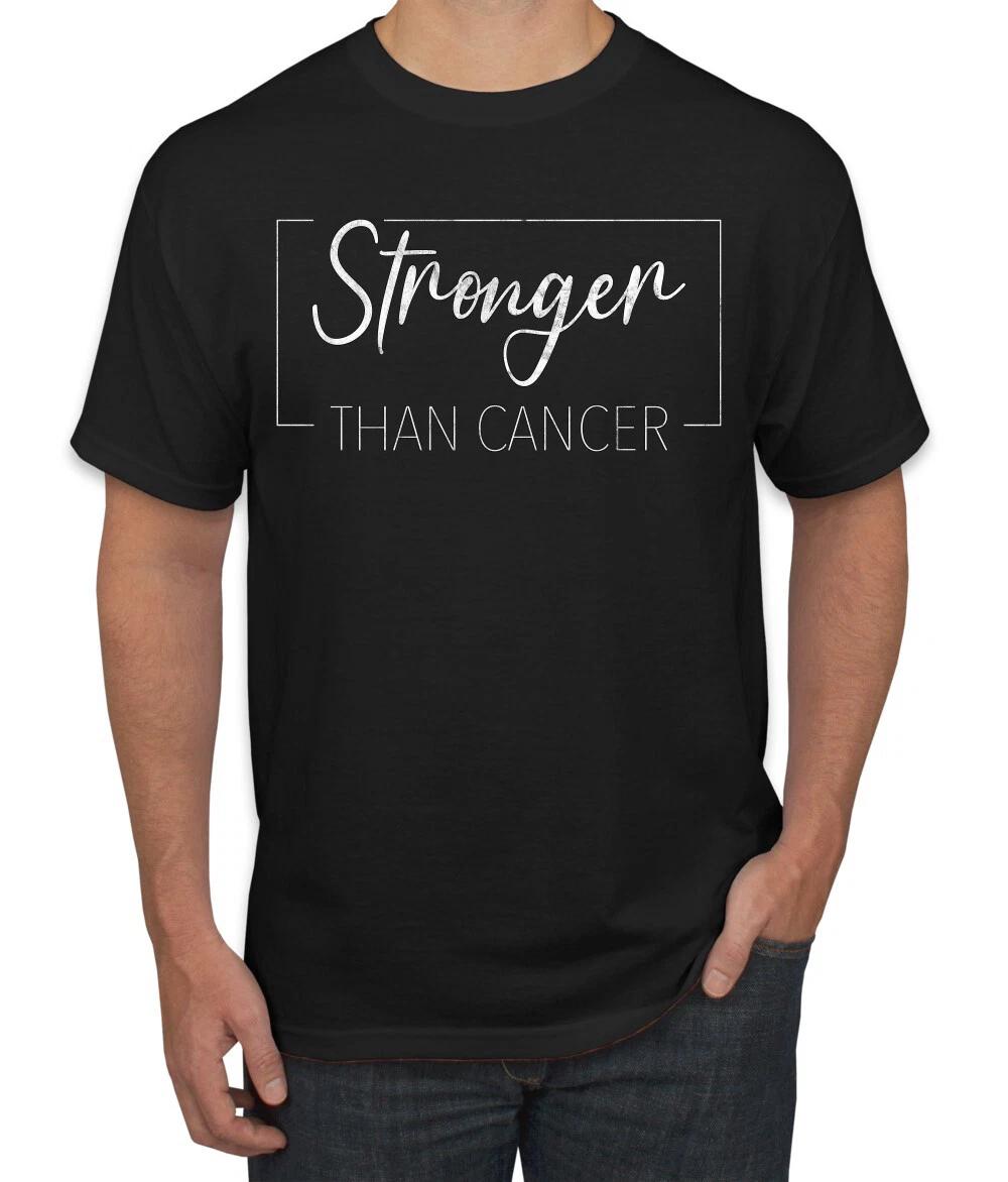 Stronger Than Cancer Distressed Men T- Shirt 4XL