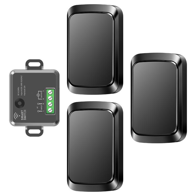 Smart Wireless Light Switch, No Wiring, Stick-on, Single/Double Gang, Two-Way Control, 220V.