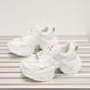 Small size platform silver fashion dad shoes women's new versatile casual shoes heightening lightweight sports shoes trendy shoes