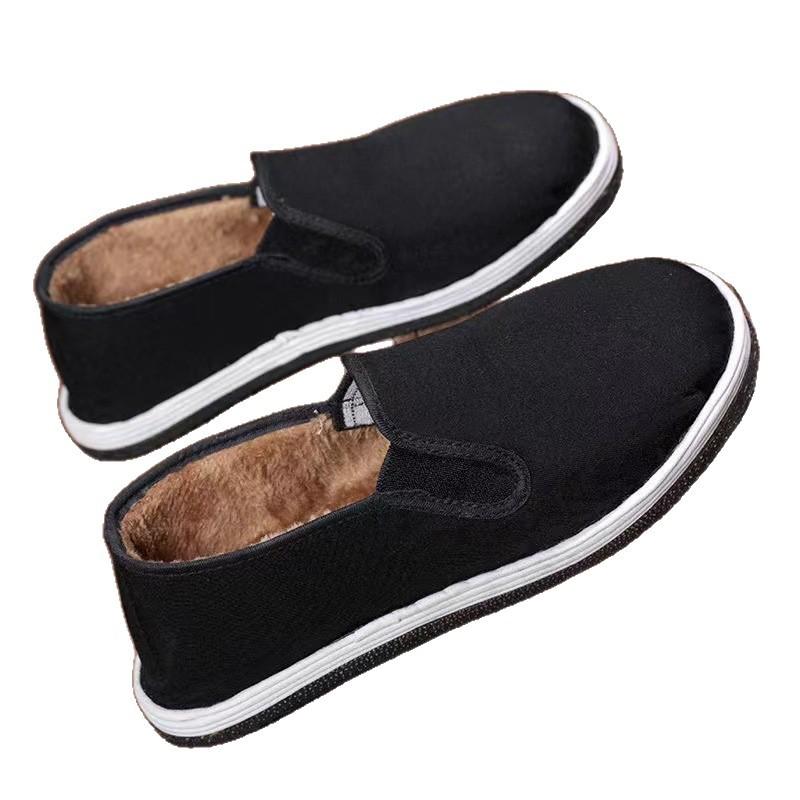 Cotton shoes plush new spring, autumn and winter tire soles wear-resistant shoes thick soles