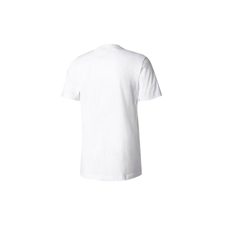 adidas Originals Archive Label Print Short Sleeve T-Shirt Men Tops White BQ3043