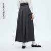 LANZI Women's Pleated Wide-Leg Suit Trousers