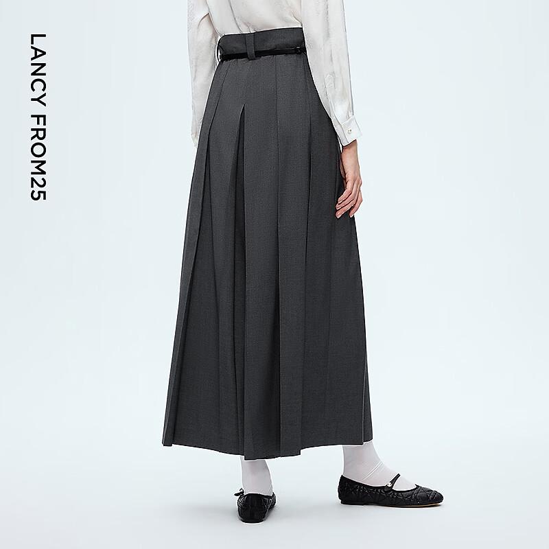 LANZI Women's Pleated Wide-Leg Suit Trousers