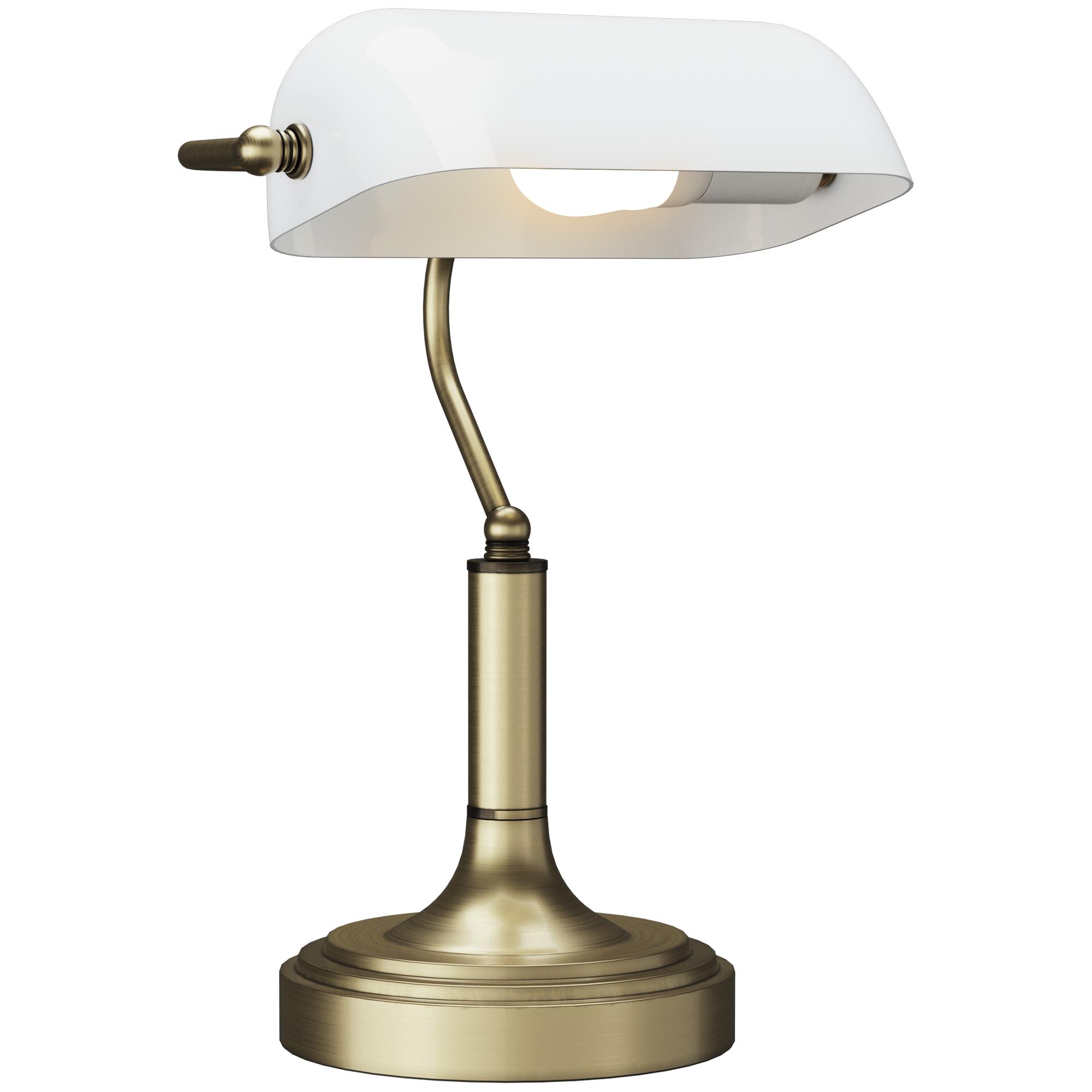 Banker`s Desk Lamp with Adjustable Shade