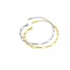 European & American Gold Stainless Steel Paperclip Chain Bracelet for Women
