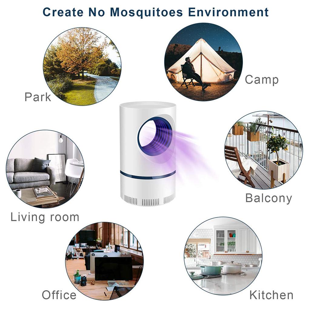 Electric Pest Lamp Flying Bug Insect LED Light Portable Living Room Office Indoor Outdoor Low Noise Repeller Accessories