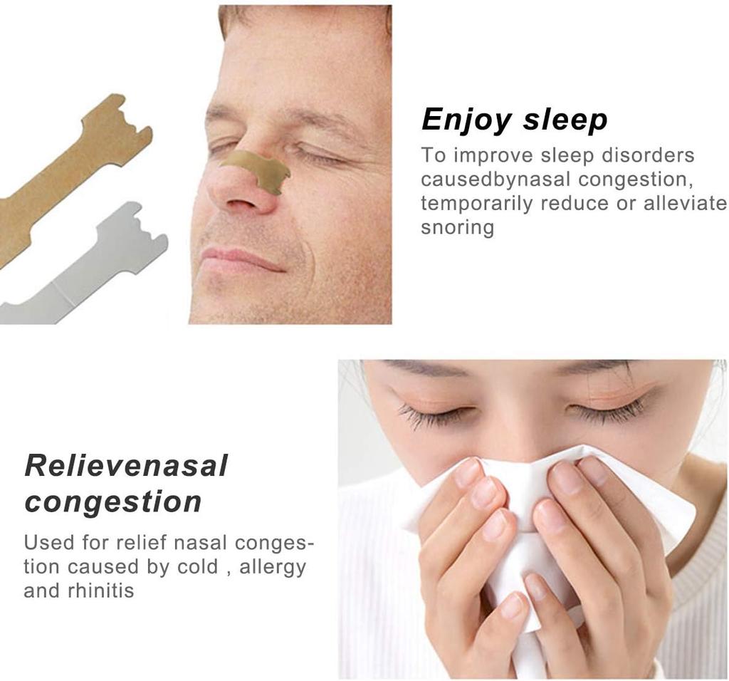 Breathe Nasal Strips Reduce Snoring Improve Sleep Relieve Congestion Open Nasal Passages for Allergies Colds