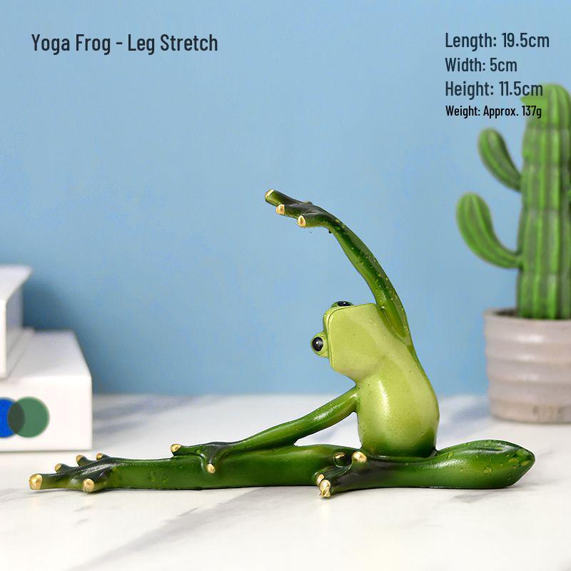 Yoga Frog Figurine Birthday Gift - Ideal for Bedroom, Study, Living Room, Desktop, Entrance, TV Cabinet, or Wine Cabinet Decor