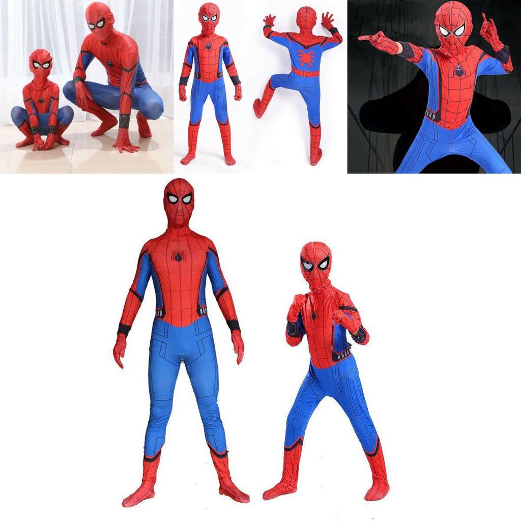 High Quality Durable Homecoming Spiderman Costume Tights Suit For Kids And Adults