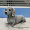 Creative Dachshund Sculpture Outdoor Courtyard Decoration Crafts Resin Ornaments Decoration Simulated Dog Statue Aesthetic Decor