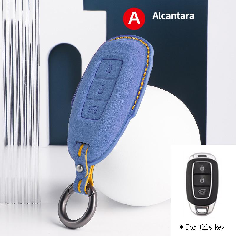 Interior Mouldings 3 Buttons Car Key Case For Hyundai Tucson Santa Fe Rena Sonata Elantra Creta I10 I30 I40 Solaris Accent Cover