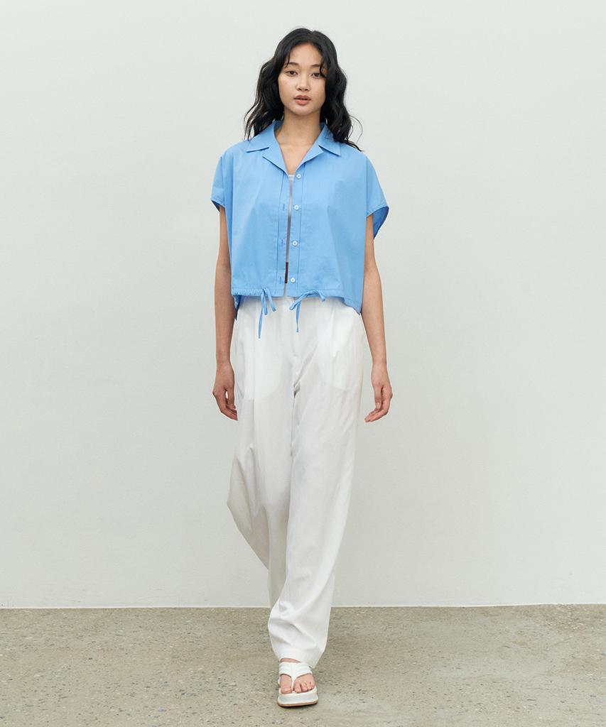 MAKE A TOAST Semi Low-Rise Pocket Pants White Mbespa005Wh