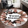 Personalized K-Kpop Team Round Chair Office Rug - Perfect for Mat, Office Chair & More - Ideal Gift for Birthdays and Holidays