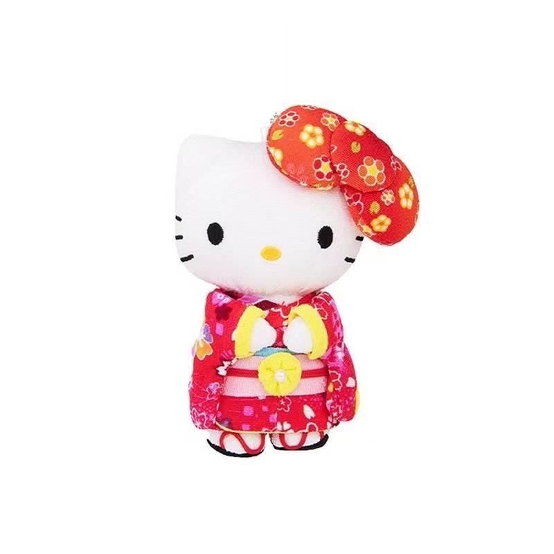 Plush Keychain With Kimono Bow For Kids And Collectors