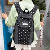 Schoolbag Lightweight Polka Dot Travel Backpack Niche Outdoor Sports Fashion Versatile Backpack Leisure Commuter Student School Bag