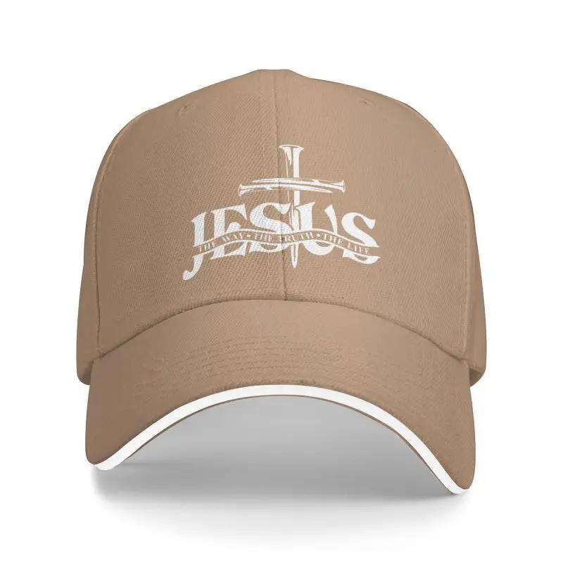 Jesus The Way The Truth The Life Baseball Cap Unisex Women Custom Adjustable Unisex Religion Cross Christian Faith Dad Hat Outdoor