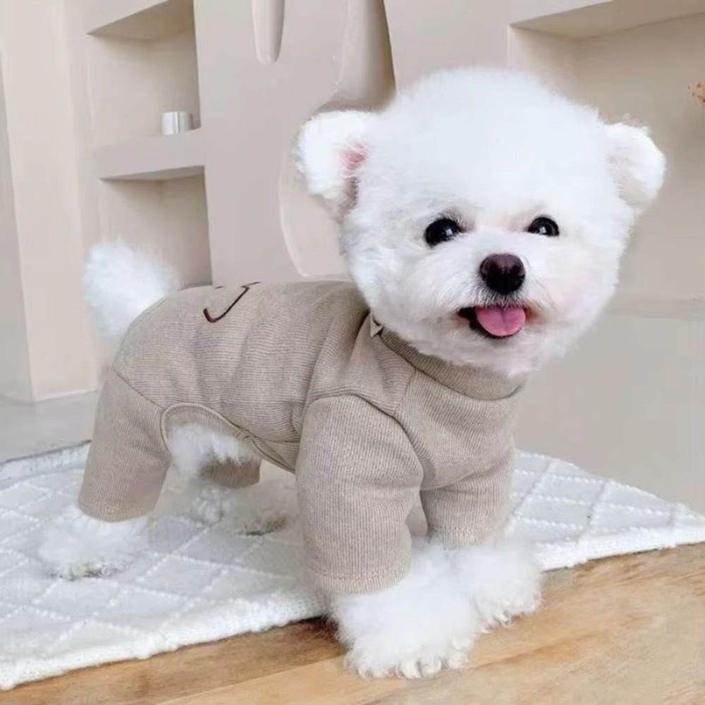 Fashion Teddy Bear Pet Four Legged Clothes Schnauzer Cat Base Shirt Spring Jumpsuit Coat Dog Pajamas Puppy Clothes Small Dog
